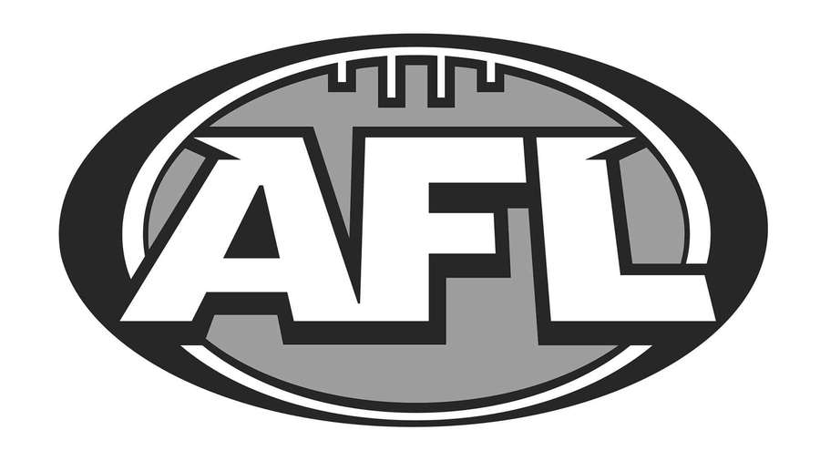 AFL logo with bold letters over a football inside an oval — Afl Background