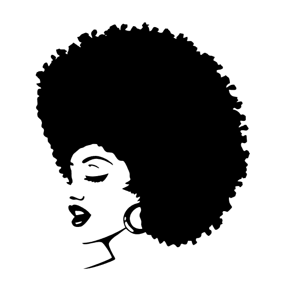 Afro Woman Svg SVG