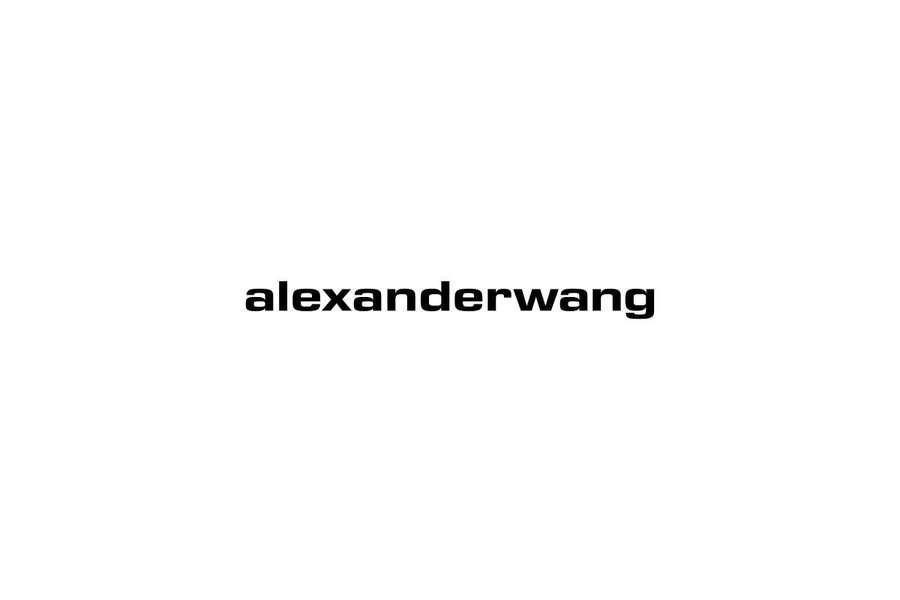 Black lowercase text alexanderwang centered on white background. — Alexander Wang Wallpaper