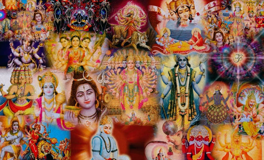 Alle Hinduistiske Guder Wallpaper