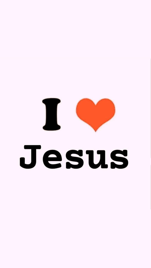 Amo A Jesús En Mi IPhone Fondo de pantalla