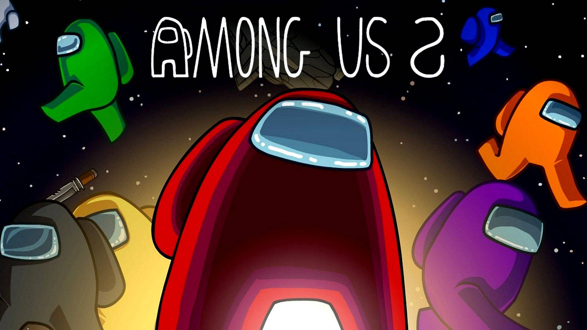 Among Us Game Background Wallpaper