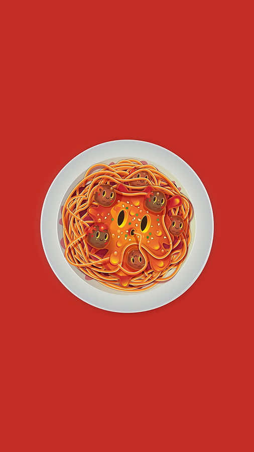 Android Pasta Background Wallpaper