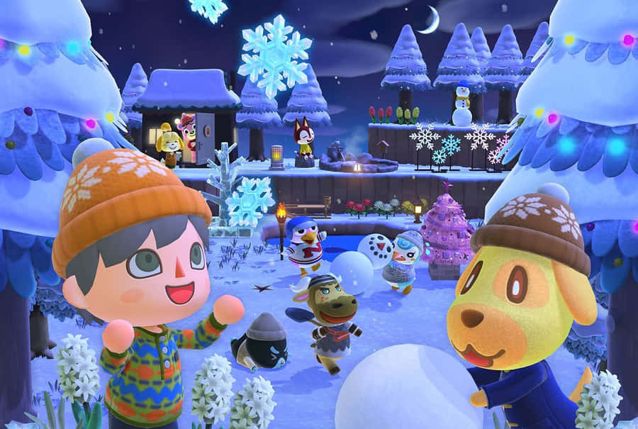 Animal Crossing Winter Wallpaper