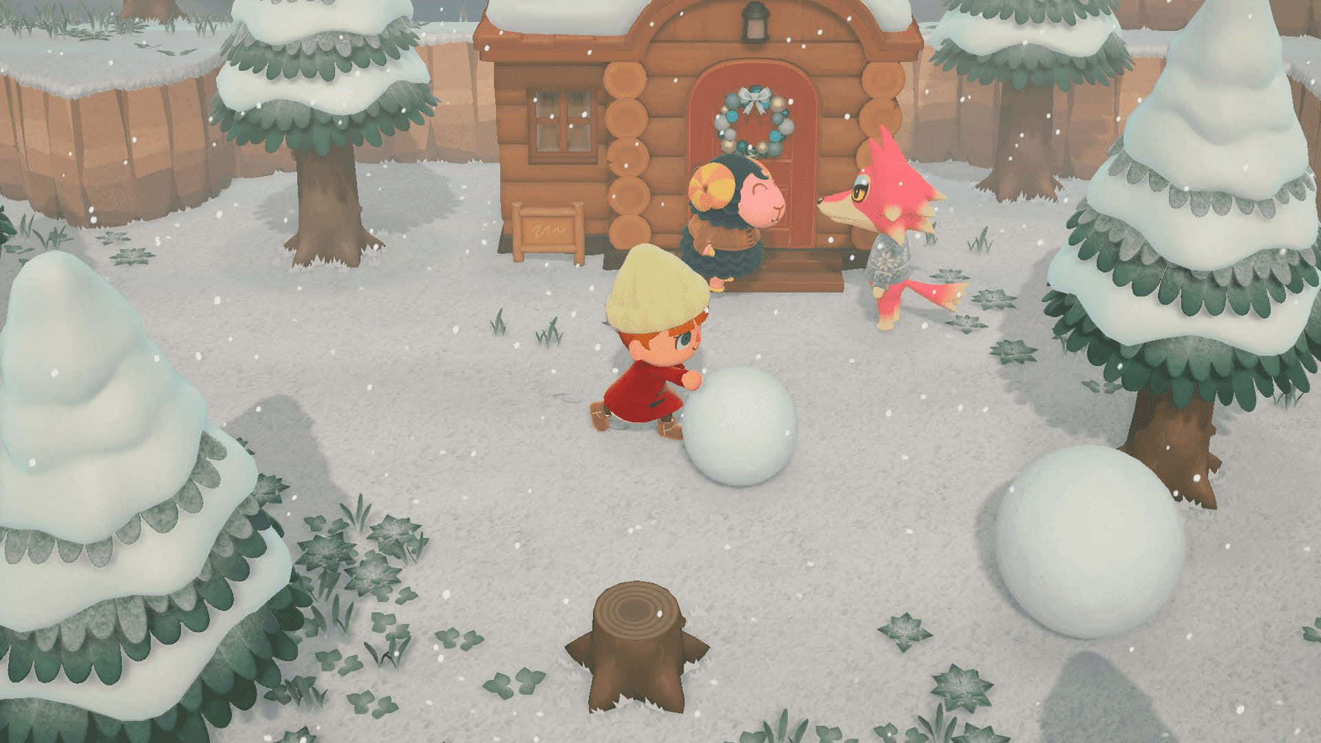 Animal Crossing Winter Wallpaper