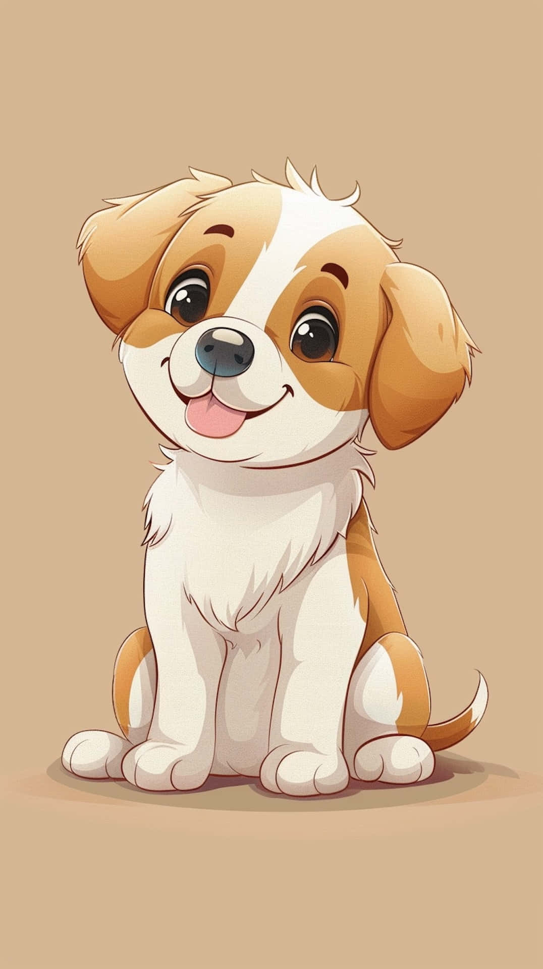 Anime Cachorrinho Fofo Papel de Parede