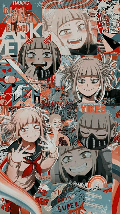Anime Collage Æstetisk Wallpaper