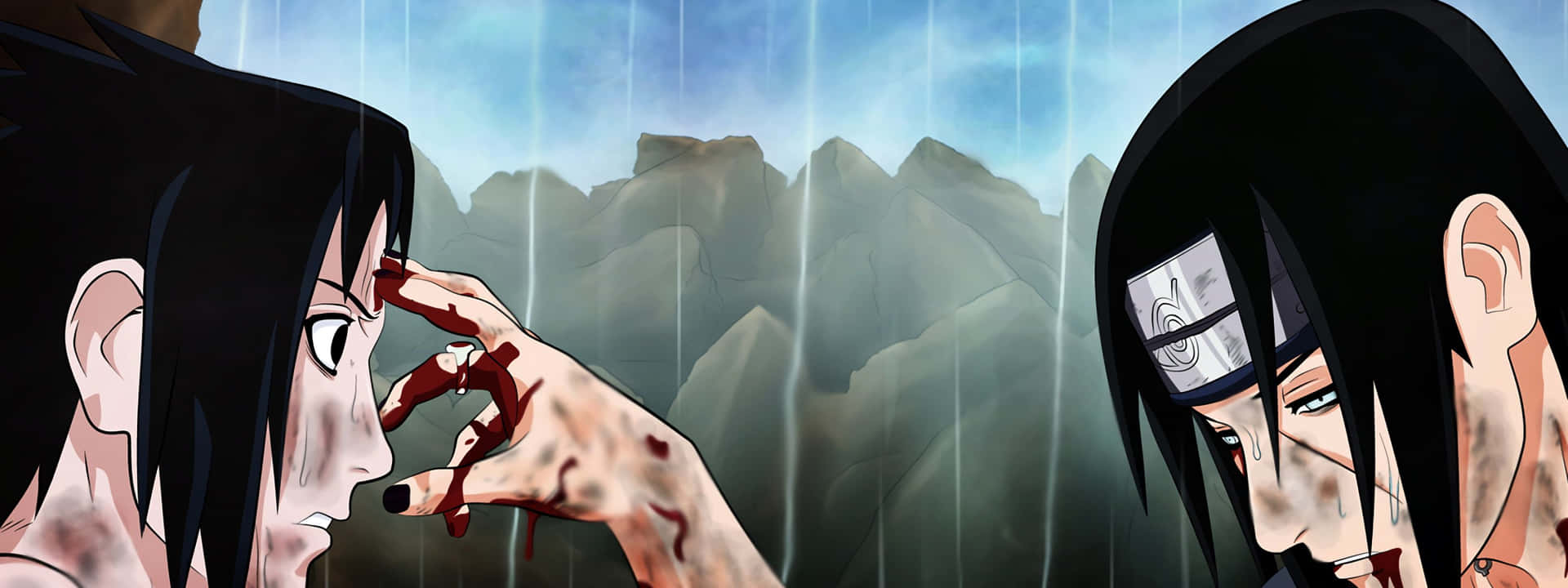 Anime Com Monitor Duplo Papel de Parede