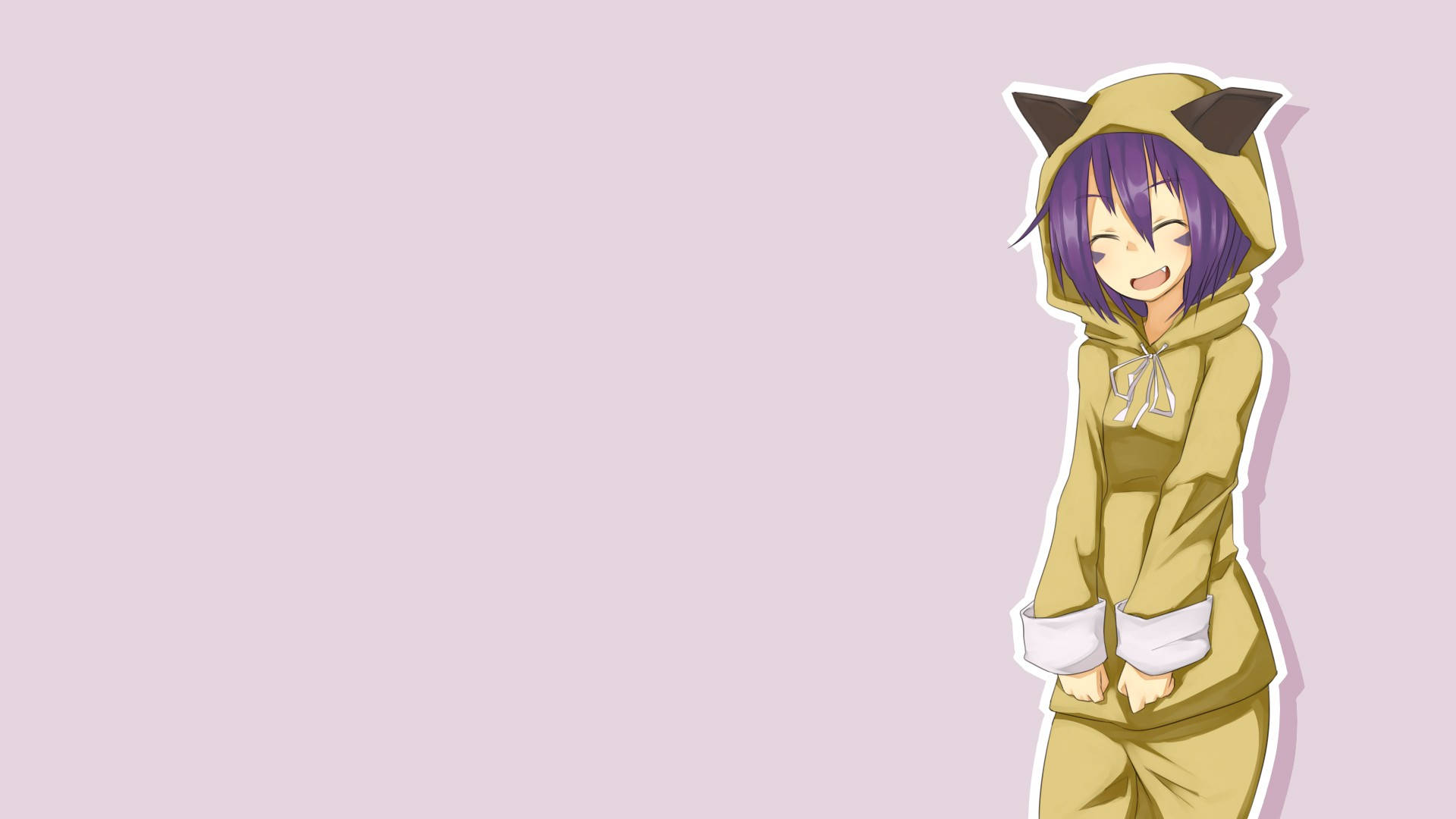 Anime Girl Hoodie Wallpaper