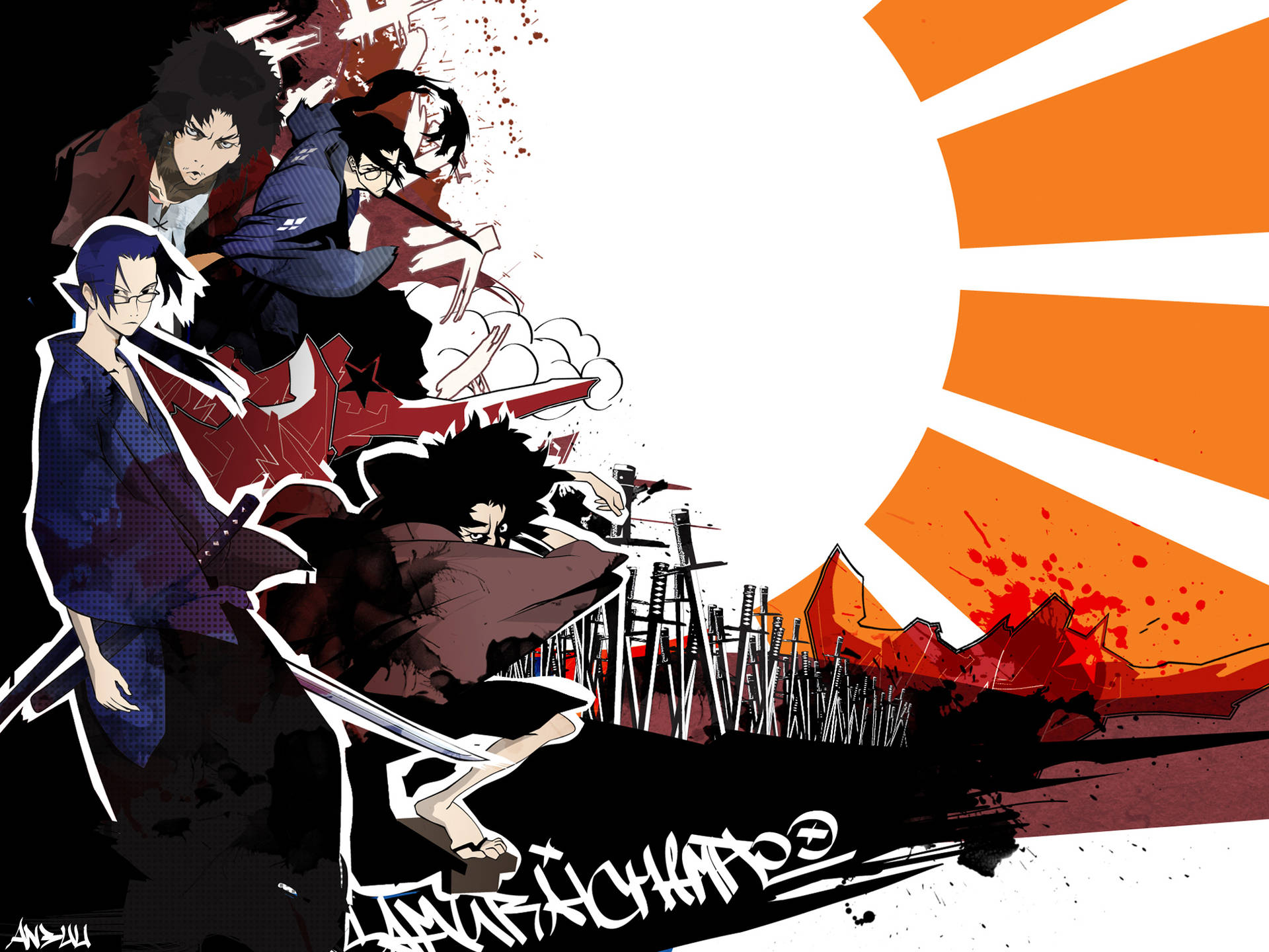 HD wallpaper: Samurai 7, anime, anime girls, katana, metalanguage,  Photoshop | Wallpaper Flare