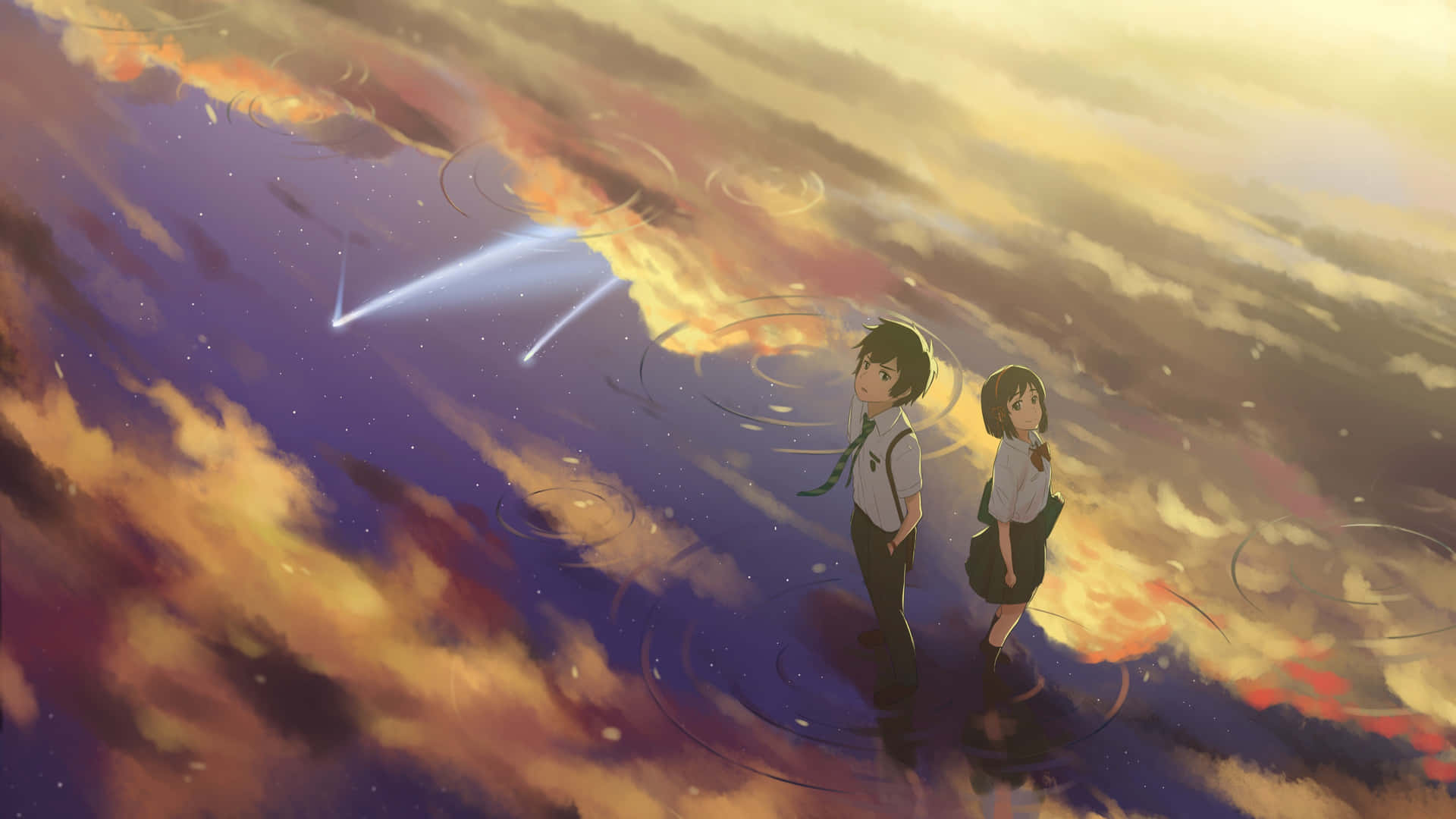 Anime Sky Background Wallpaper
