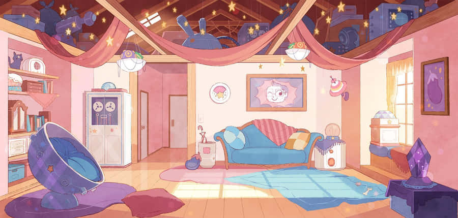 Anime-wohnzimmer-hintergrundbilder