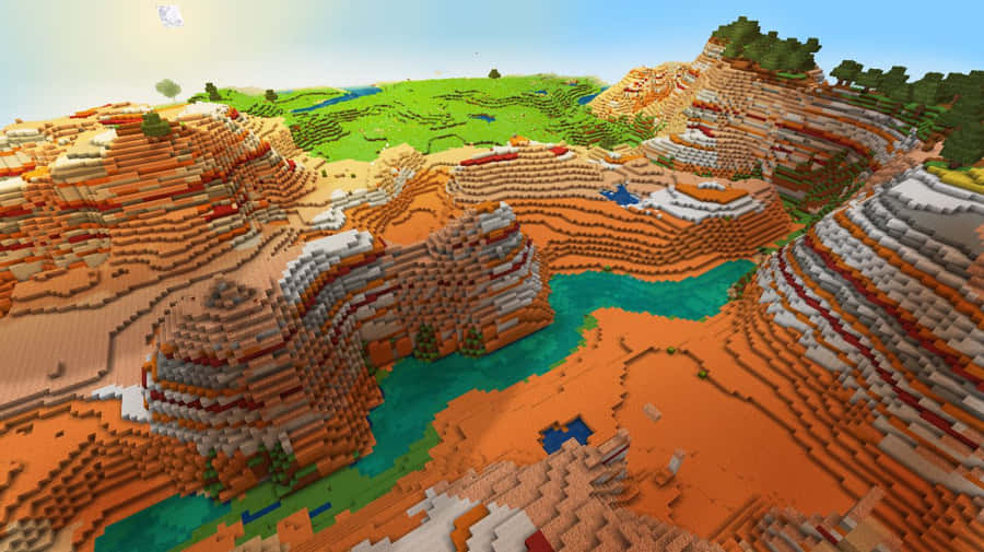 Arte En Pixel De Minecraft Fondo de pantalla