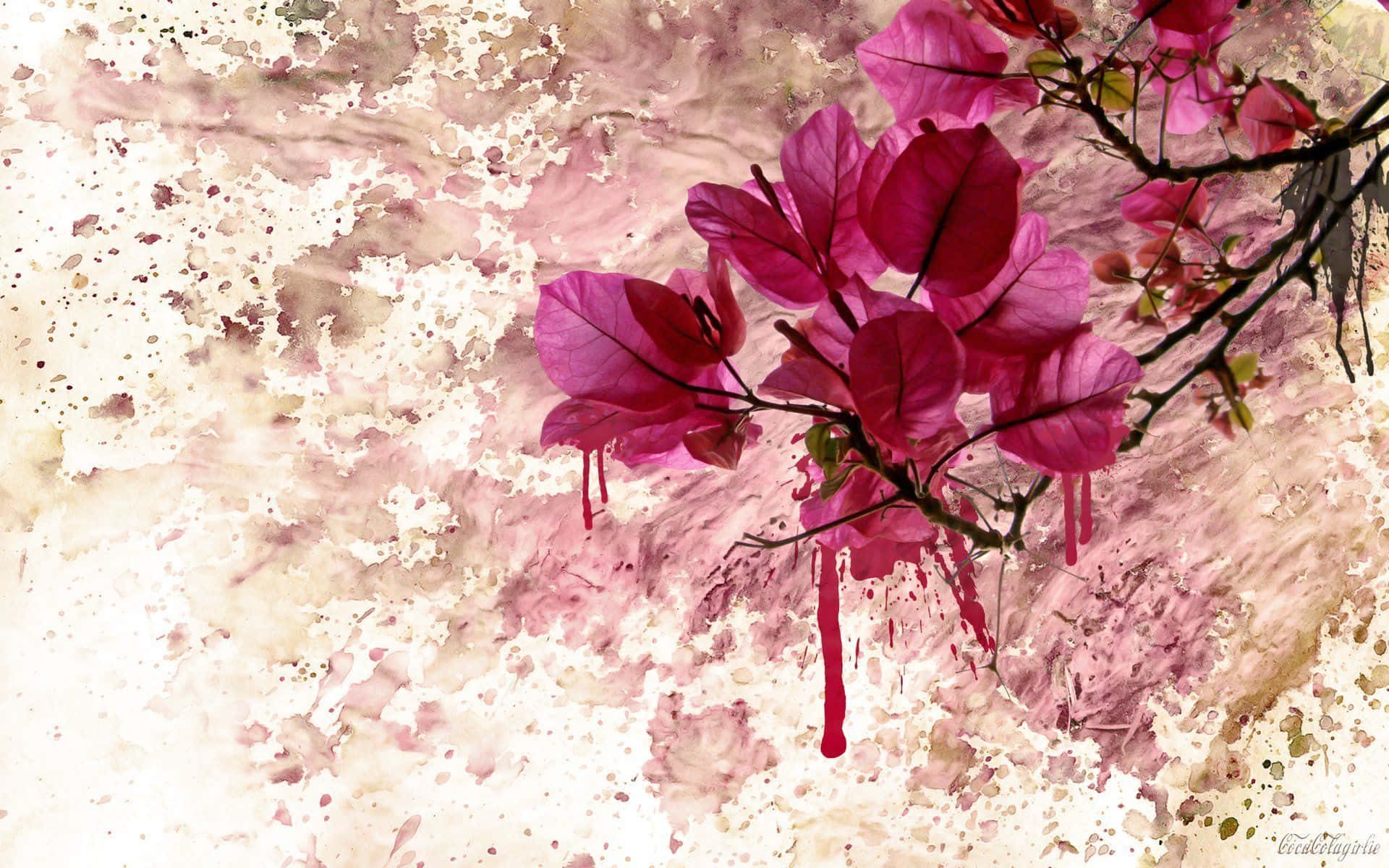 Arte Floral Fondo de pantalla