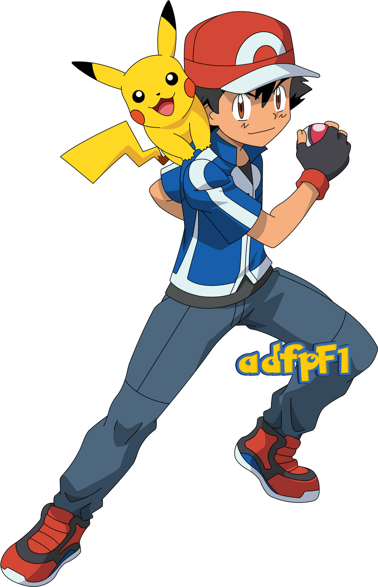 Ash En Pikachu Hd Achtergrond