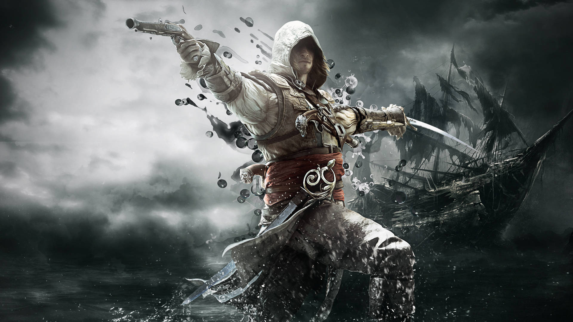 Assassin's Creed Schwarze Flagge Wallpaper