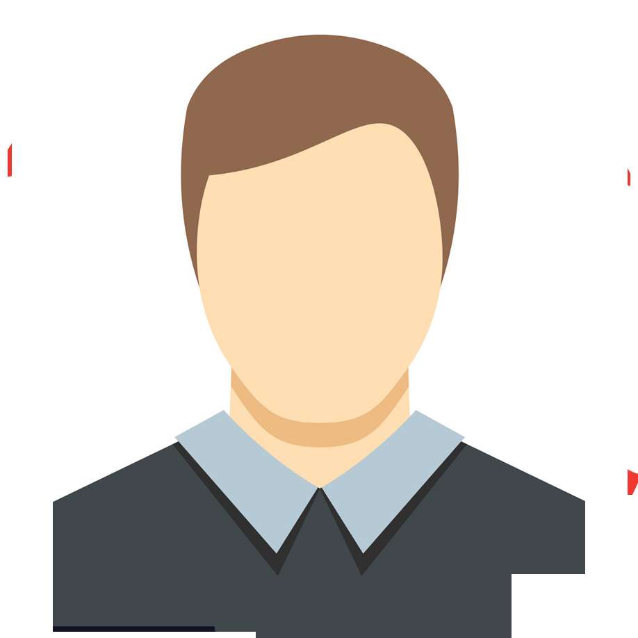 Generic person avatar with brown hair and collared shirt. — Avatar PNG