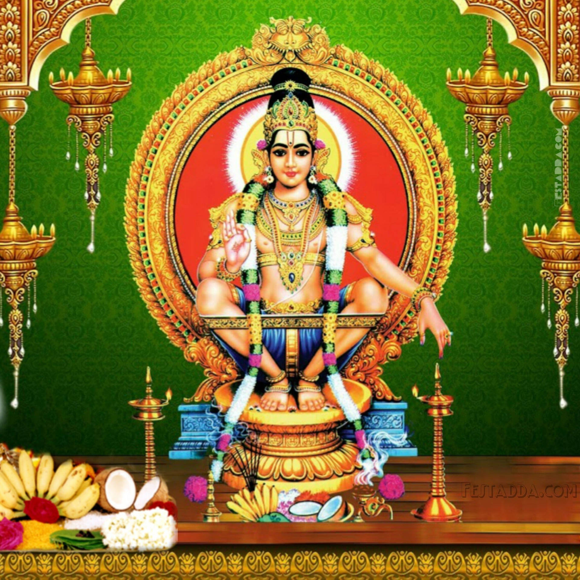 Lord Ayyappa Wallpapers - Top Free Lord Ayyappa Backgrounds -  WallpaperAccess