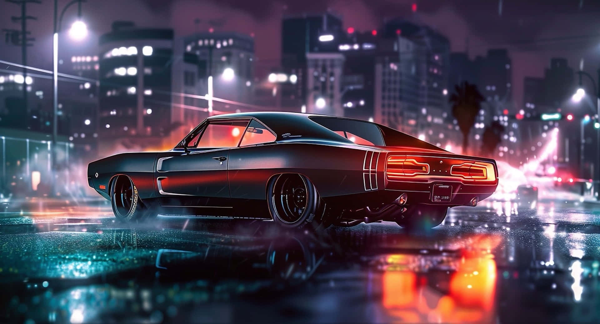 Badass Charger Hellcat Achtergrond