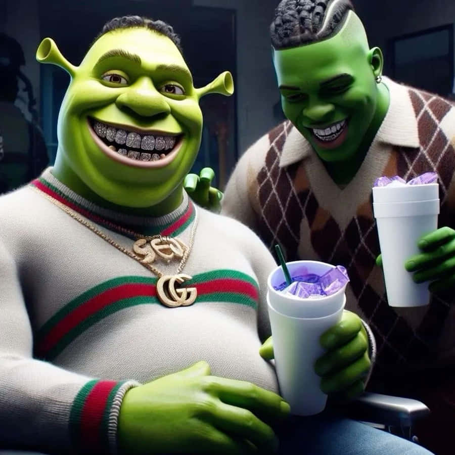 Baddie Shrek Wallpaper