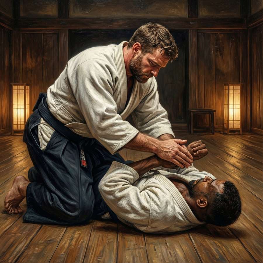 Hector Doyle showing respect before a match. — Baki The Grappler Hector Doyle Wallpaper