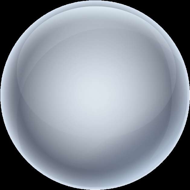 A minimalist glass sphere with light reflections on a black background. — Ball PNG