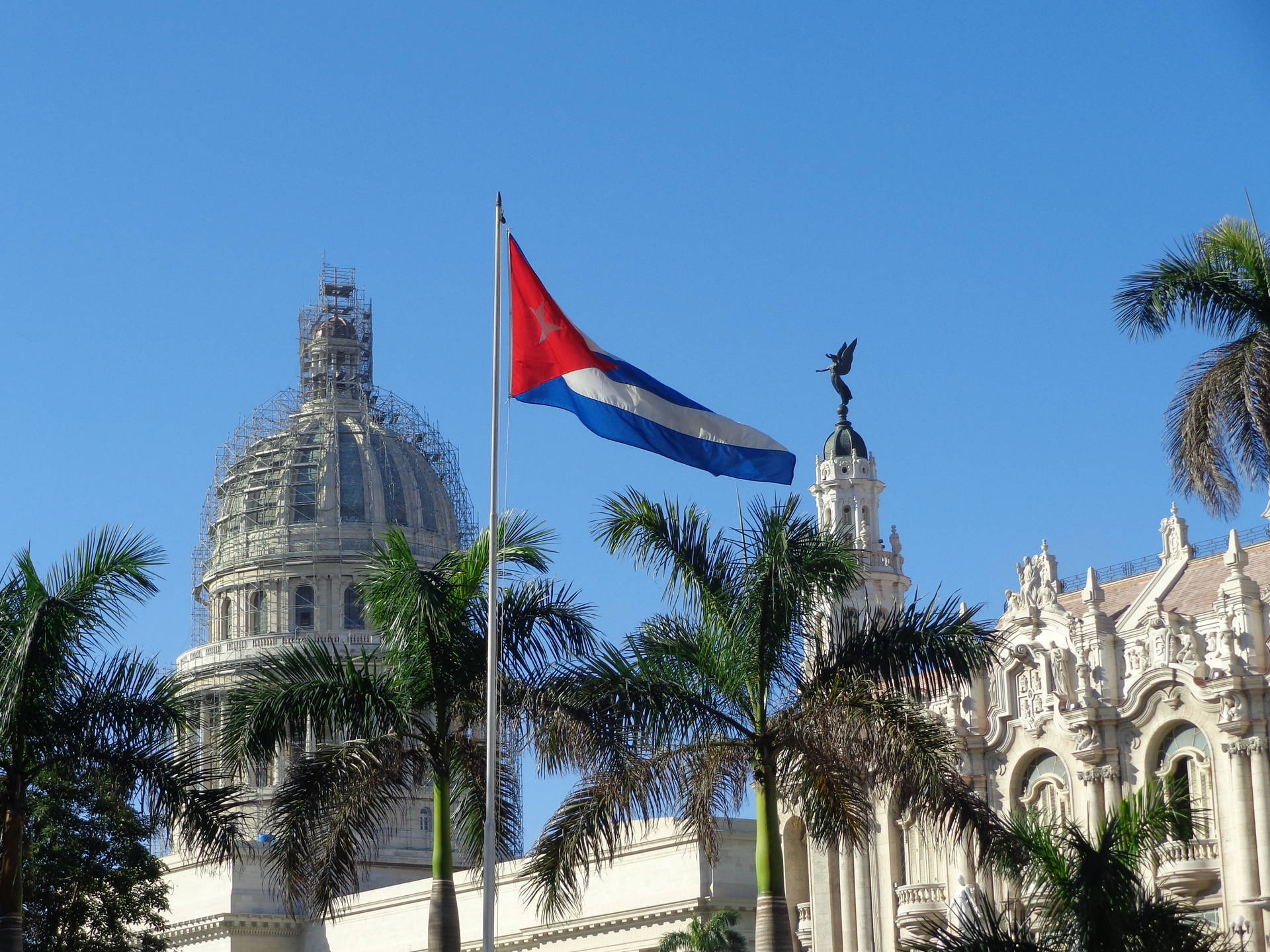 Bandera De Cuba Fondo de pantalla