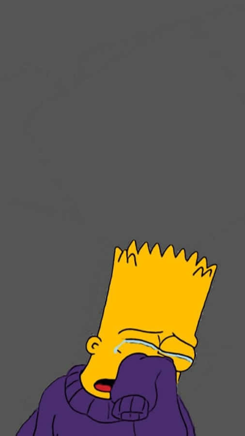 Bart Simpson Chorando Papel de Parede