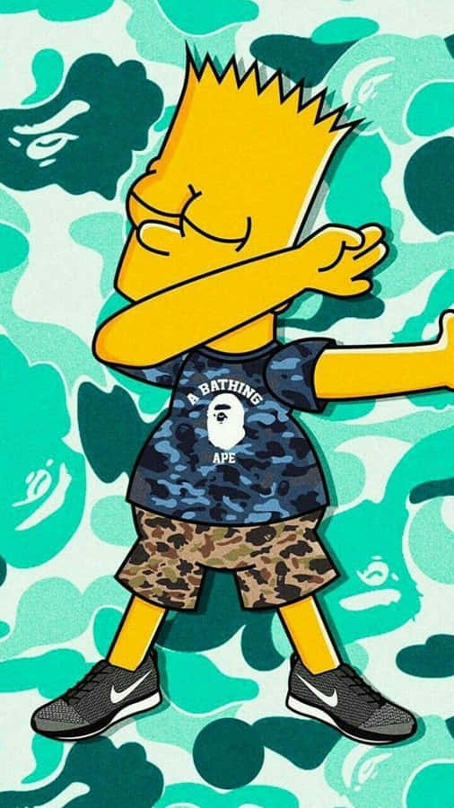 Bart Simpson Gangster Bakgrunnsbildet