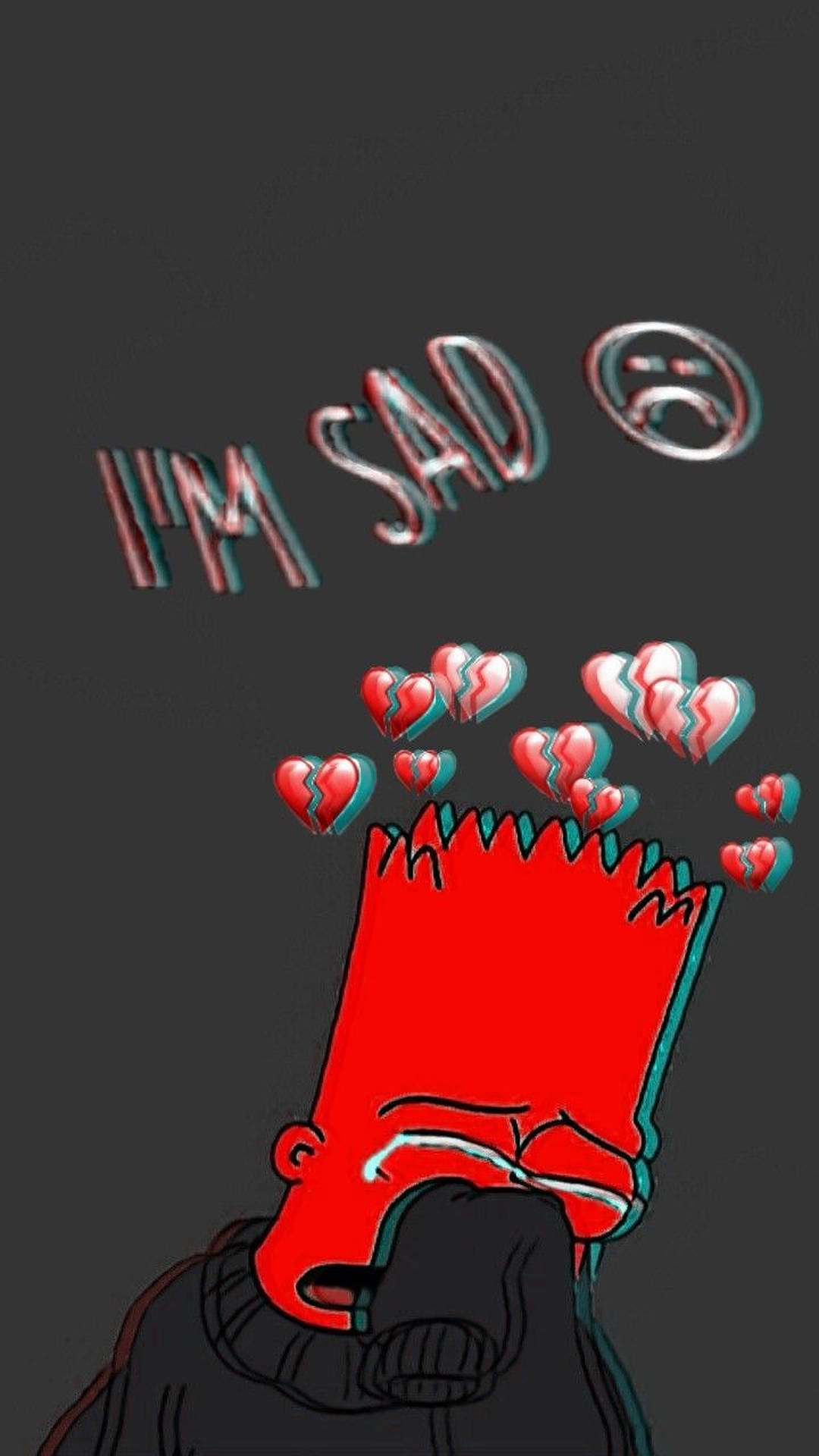 Bart Simpson Triste Fond d'écran