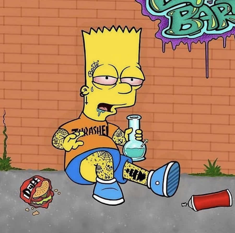 Bart Simpson Wiet Achtergrond