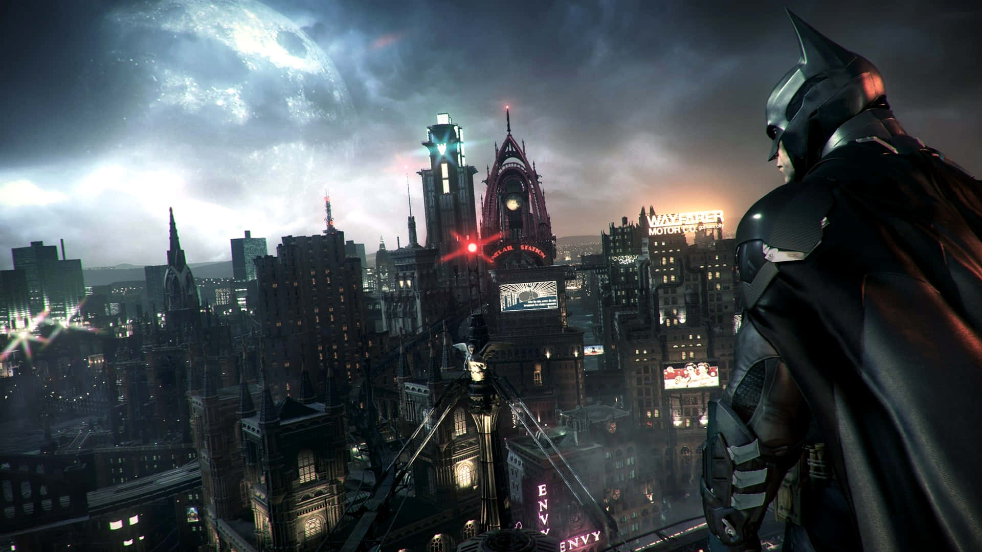 Batman City Background Wallpaper