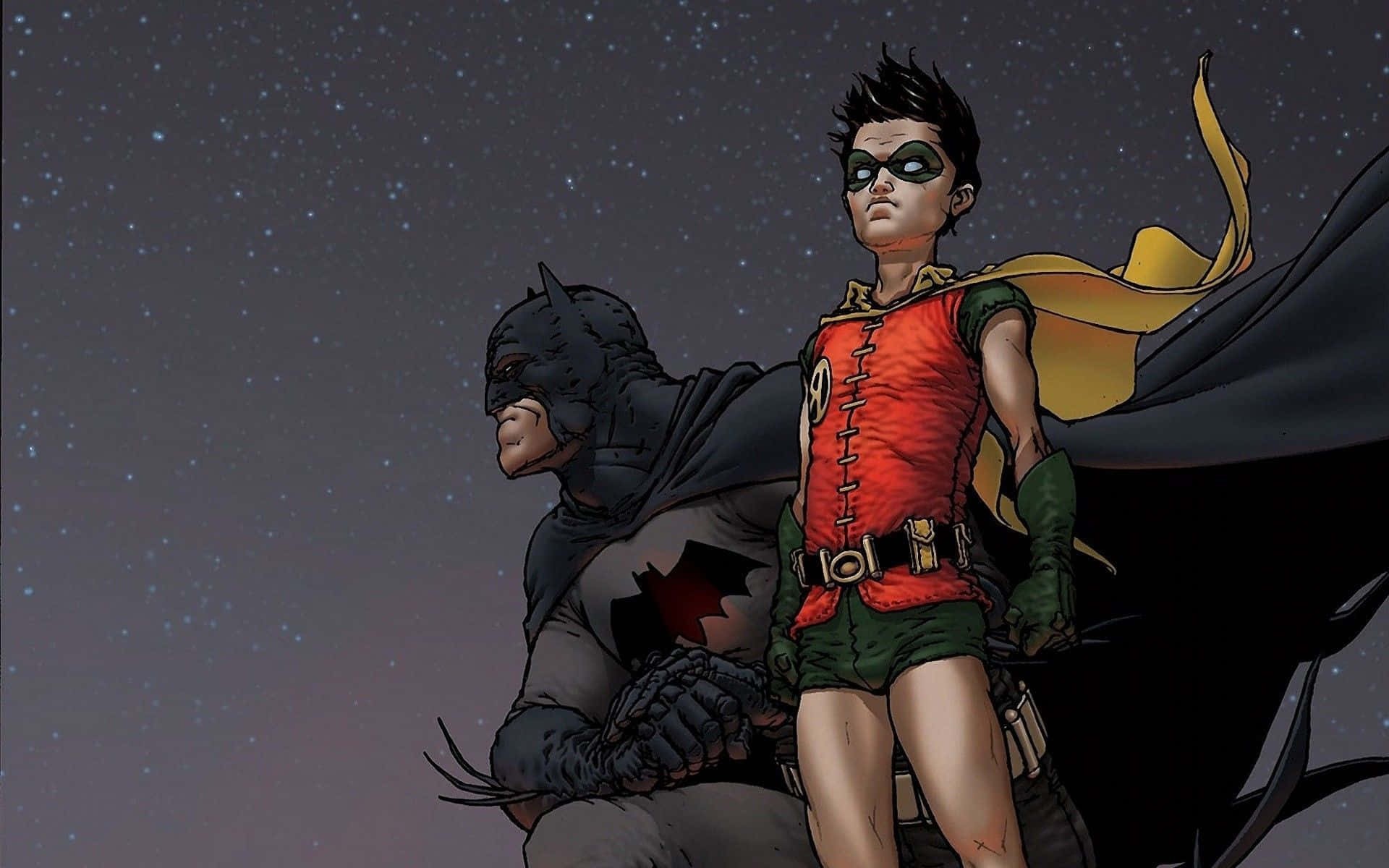 Batman Contre Robin Fond d'écran