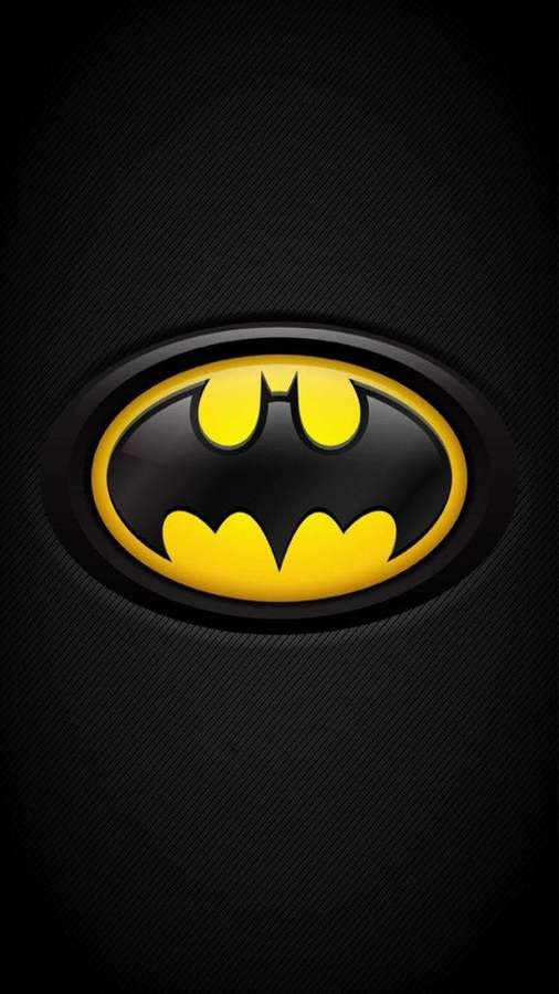 Batman-logo tummalla teksturoidulla taustalla — Batman iPhone Taustakuvat
