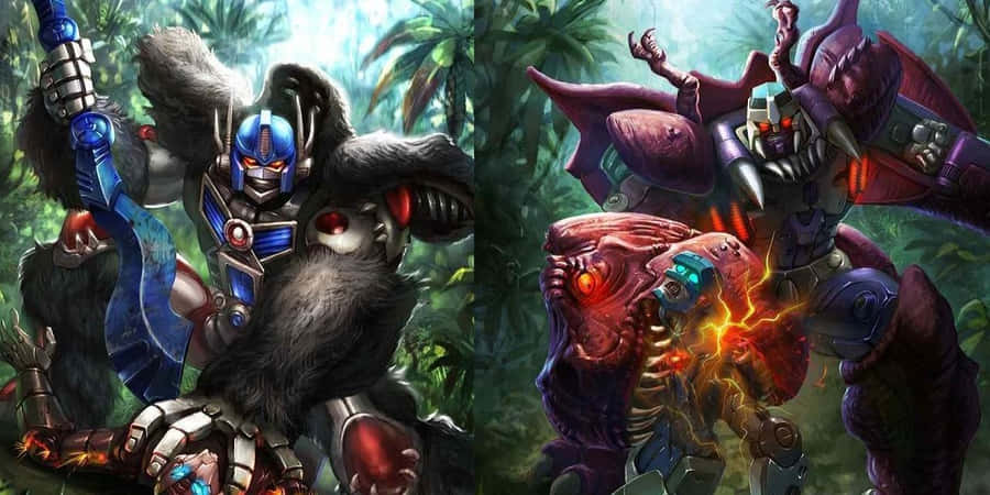 Beast Wars Transformers Bakgrunnsbildet