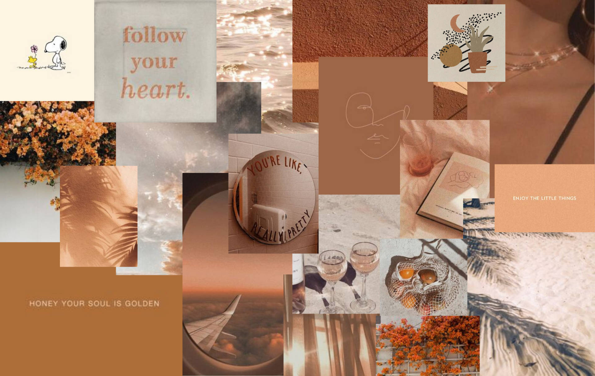 Beige Brown Aesthetic Background Photos