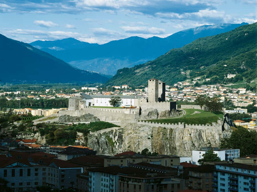 Bellinzona Zwitserland Achtergrond