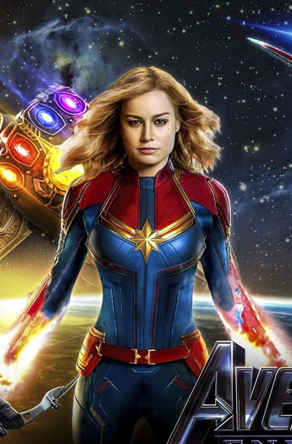 Best Captain Marvel Background Wallpaper