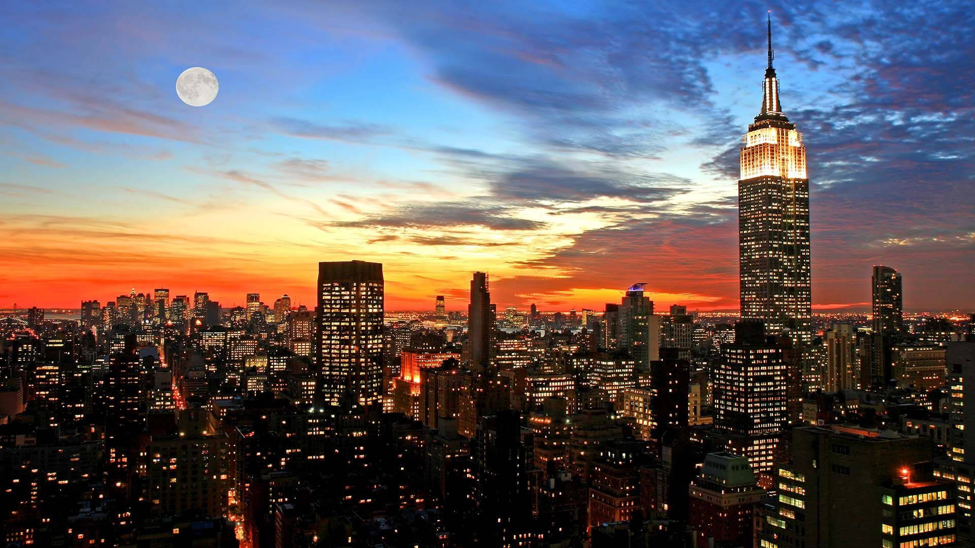Bilder Der Skyline Von New York