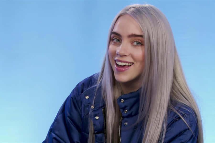 Billie Eilish Glimlach Achtergrond