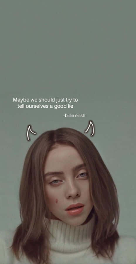 Billie Eilish Sedih Wallpaper