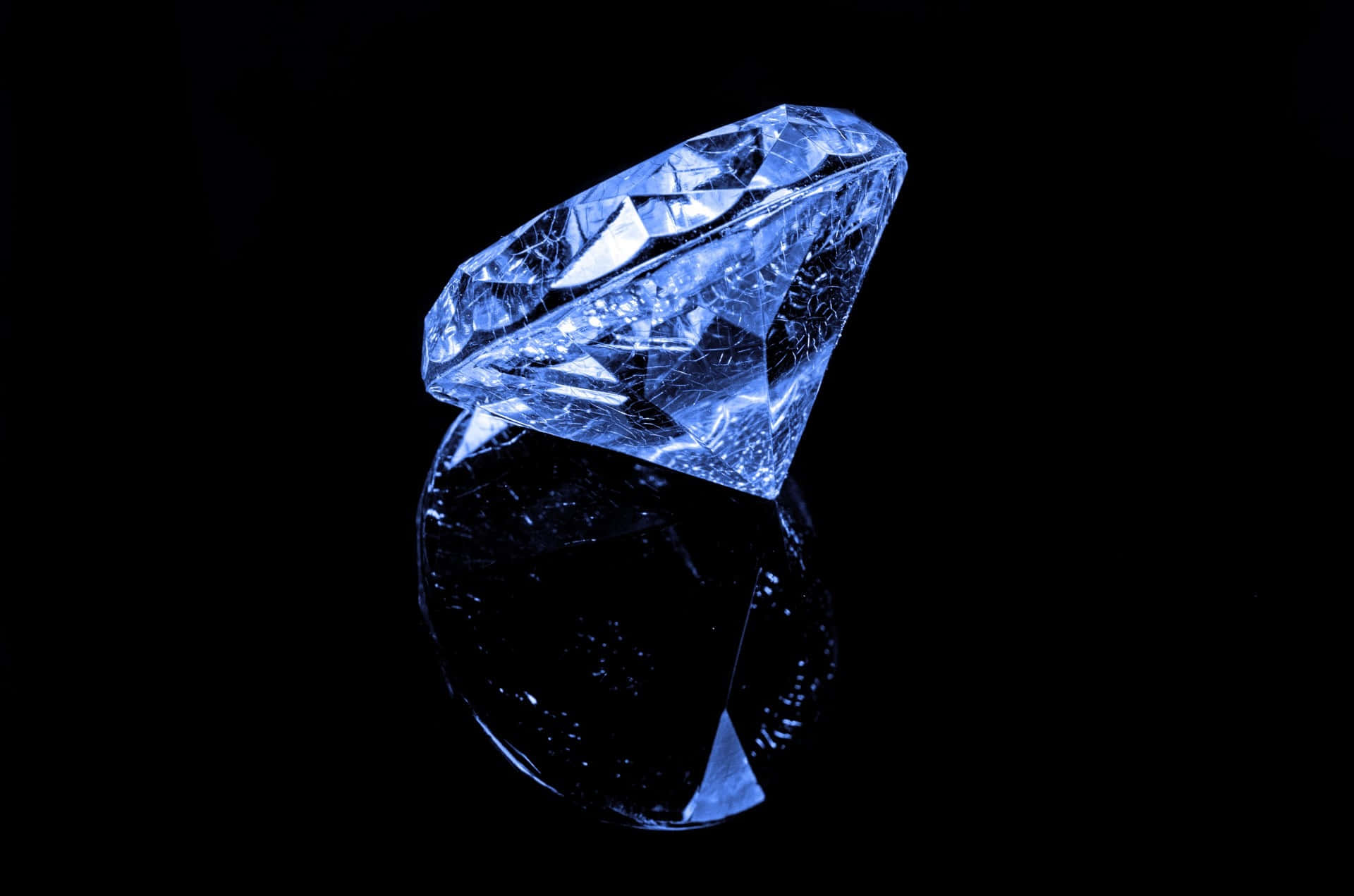 Blå Diamanter Bakgrund