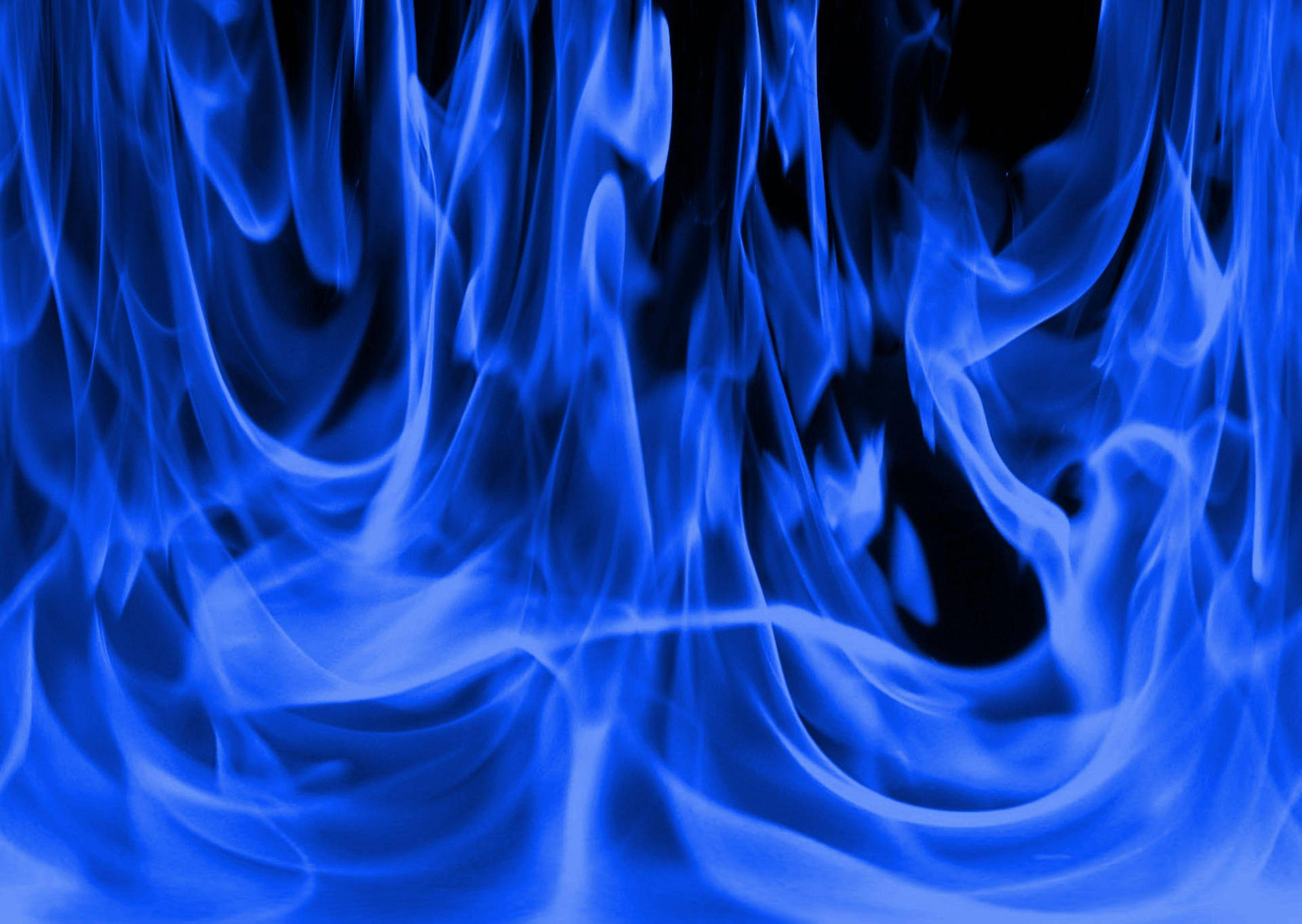 Blå Flamme Wallpaper