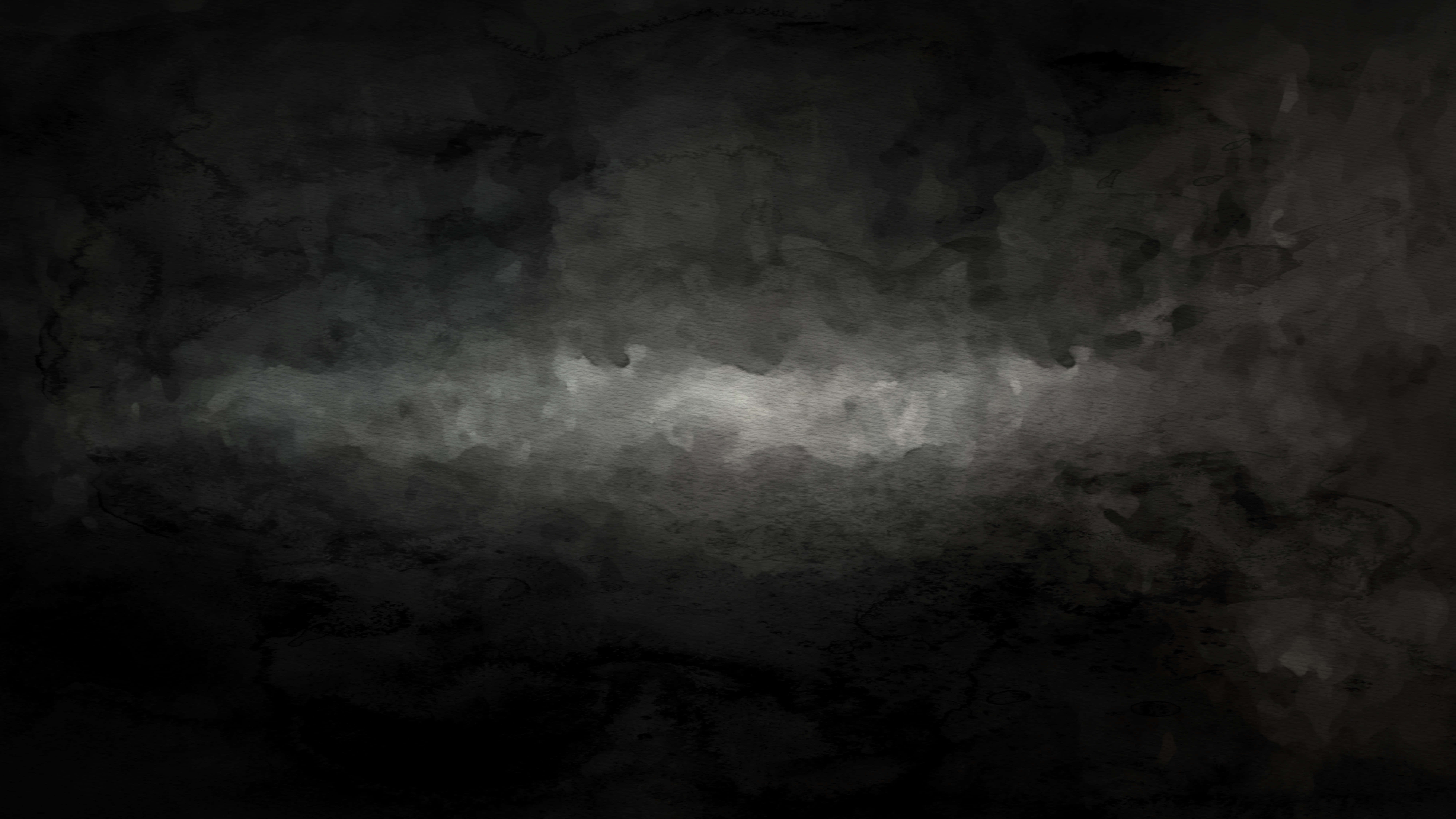 Dark abstract digital art with a glowing gray band across the center. — Black And Grey Background