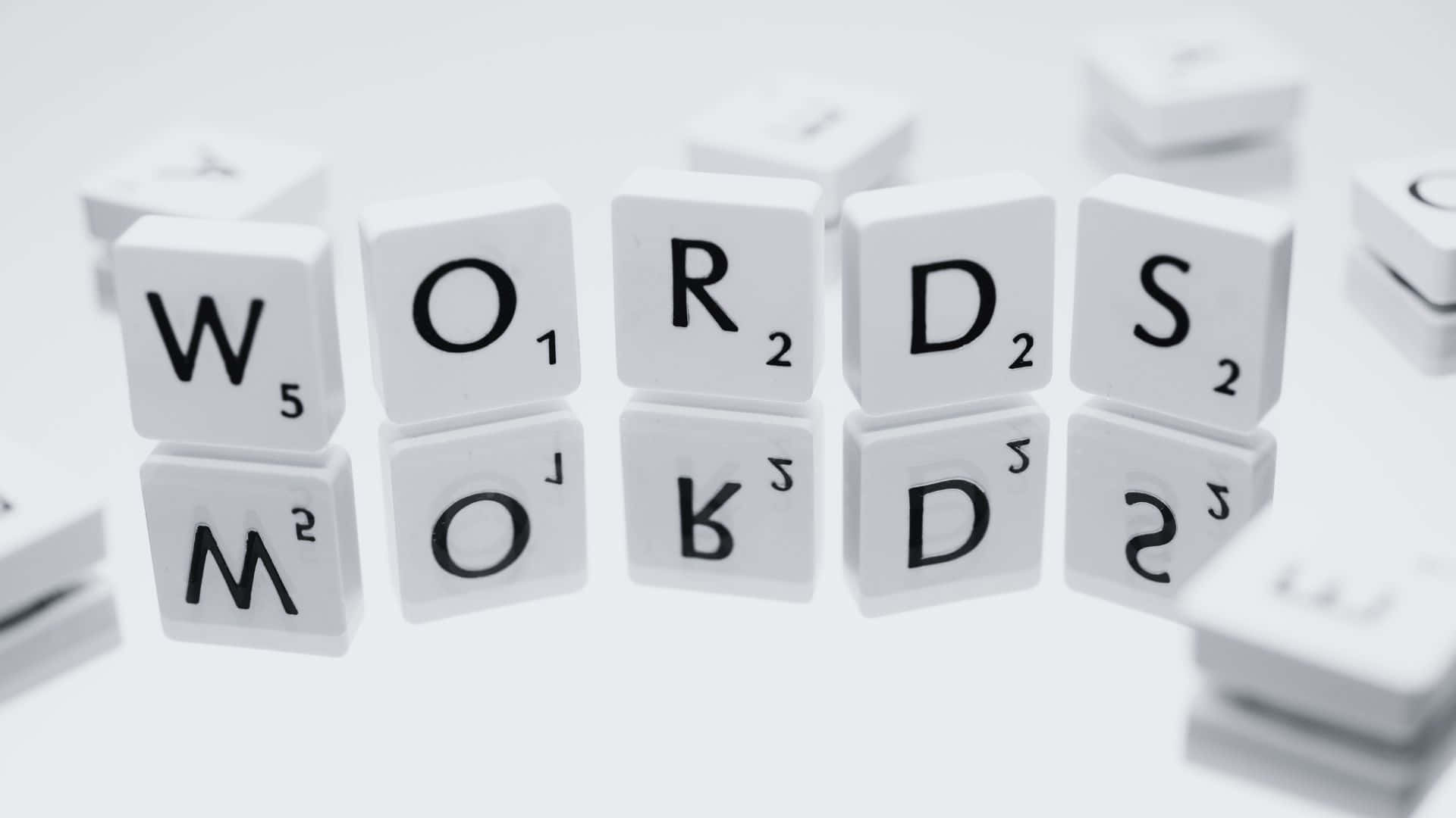 Black And White Word Wallpaper