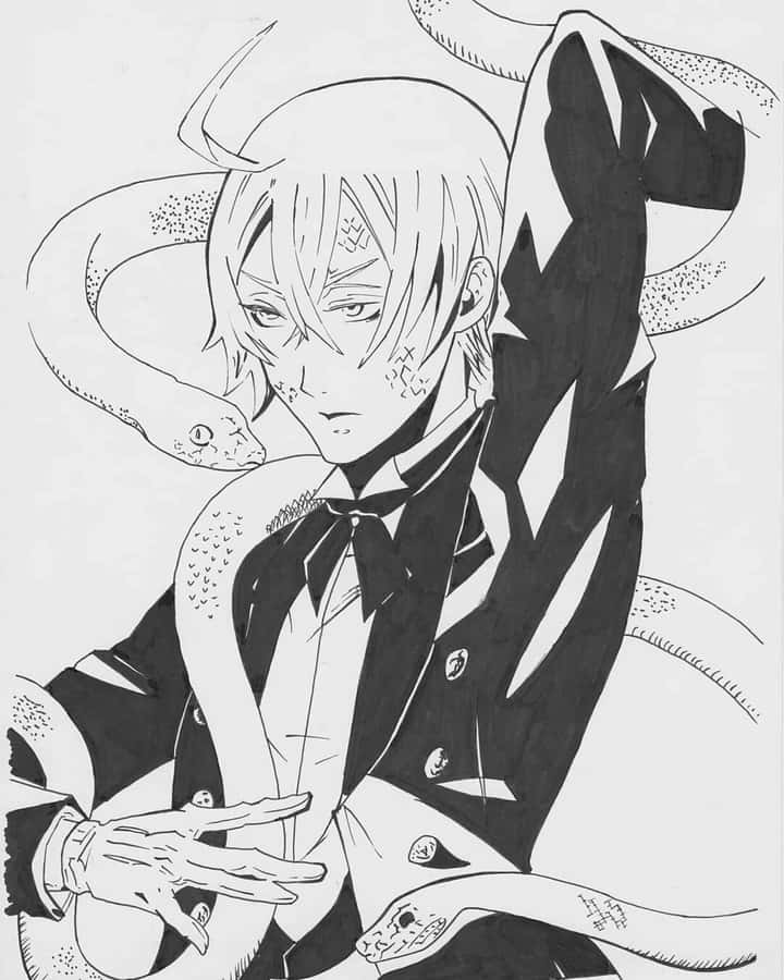 Black Butler Snake Bakgrunnsbildet