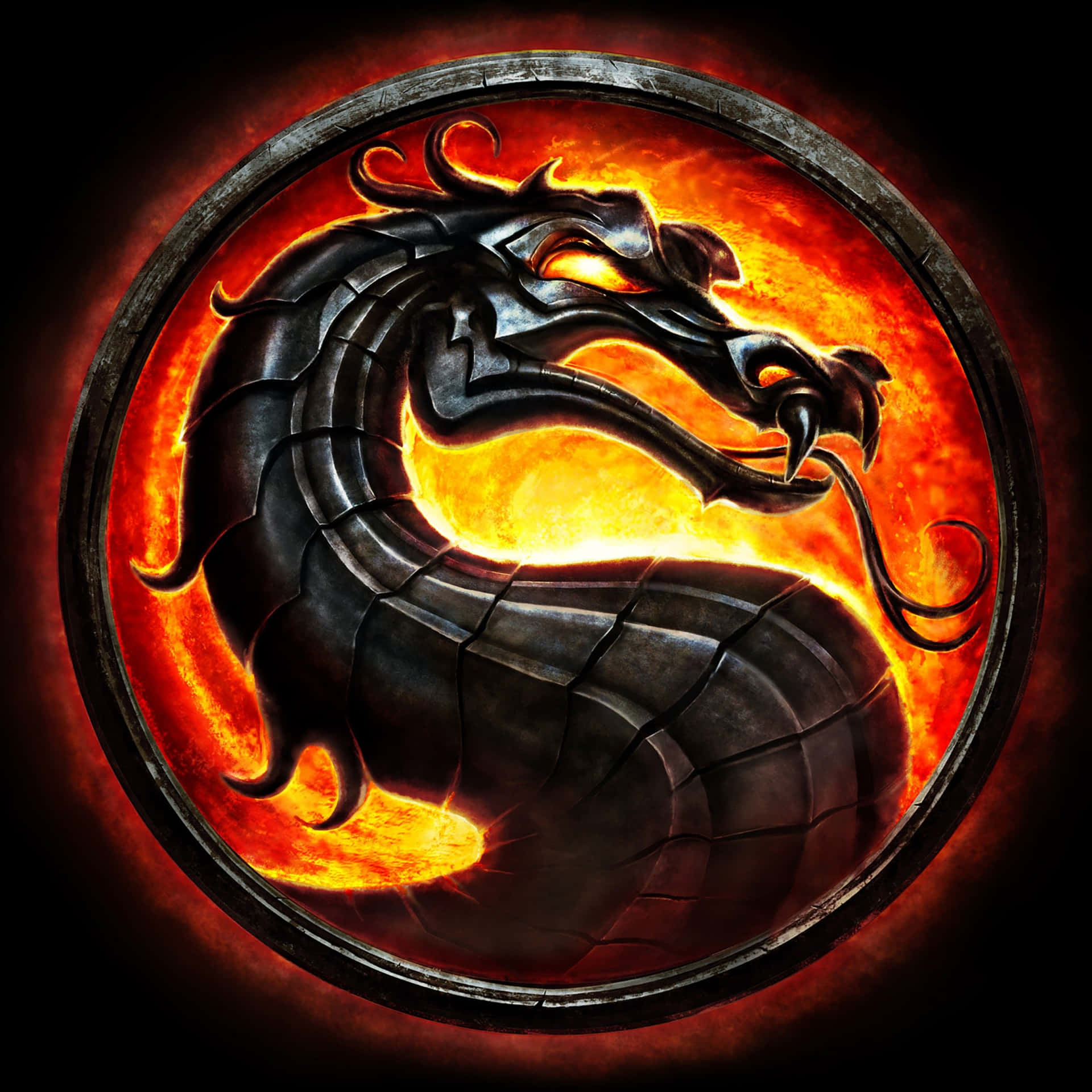 Black Dragon Background Wallpaper