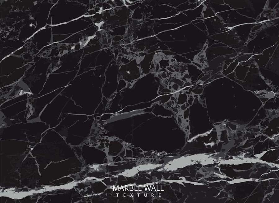 Black marble wall with white and gray veins for luxury interior design. — Black Marble Background