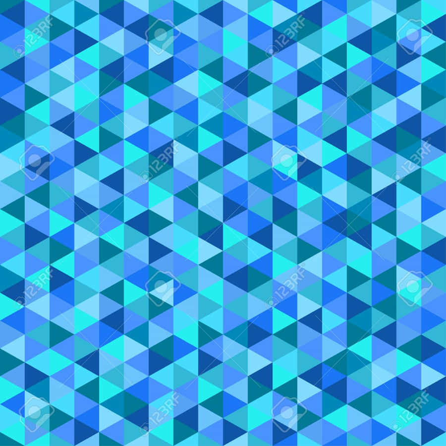 Blaues Geometrisches Wallpaper