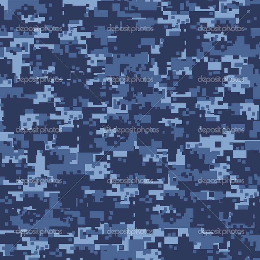 Blauwe Camo Achtergrond